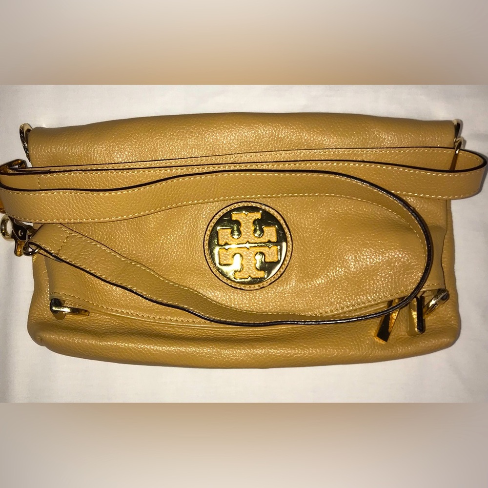 Tory Burch No longer Available Fold Over Crossbody Bag with Detachable Strap